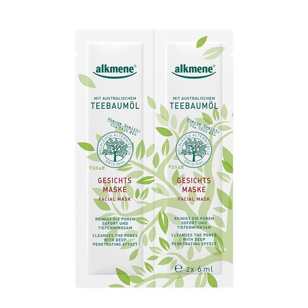Alkmene Tea Tree oil - pleťová maska ​​2x6 ml Alkmene | Přírodní kosmetika - 1