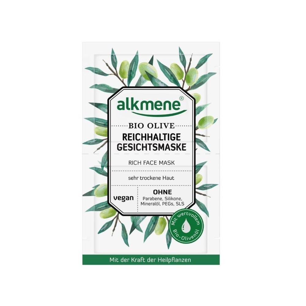 Alkmene - BIO výživná pleťová maska ​​s BIO olivovým olejem pro velmi suchou pleť 2x6 ml Alkmene | Přírodní kosmetika - 1