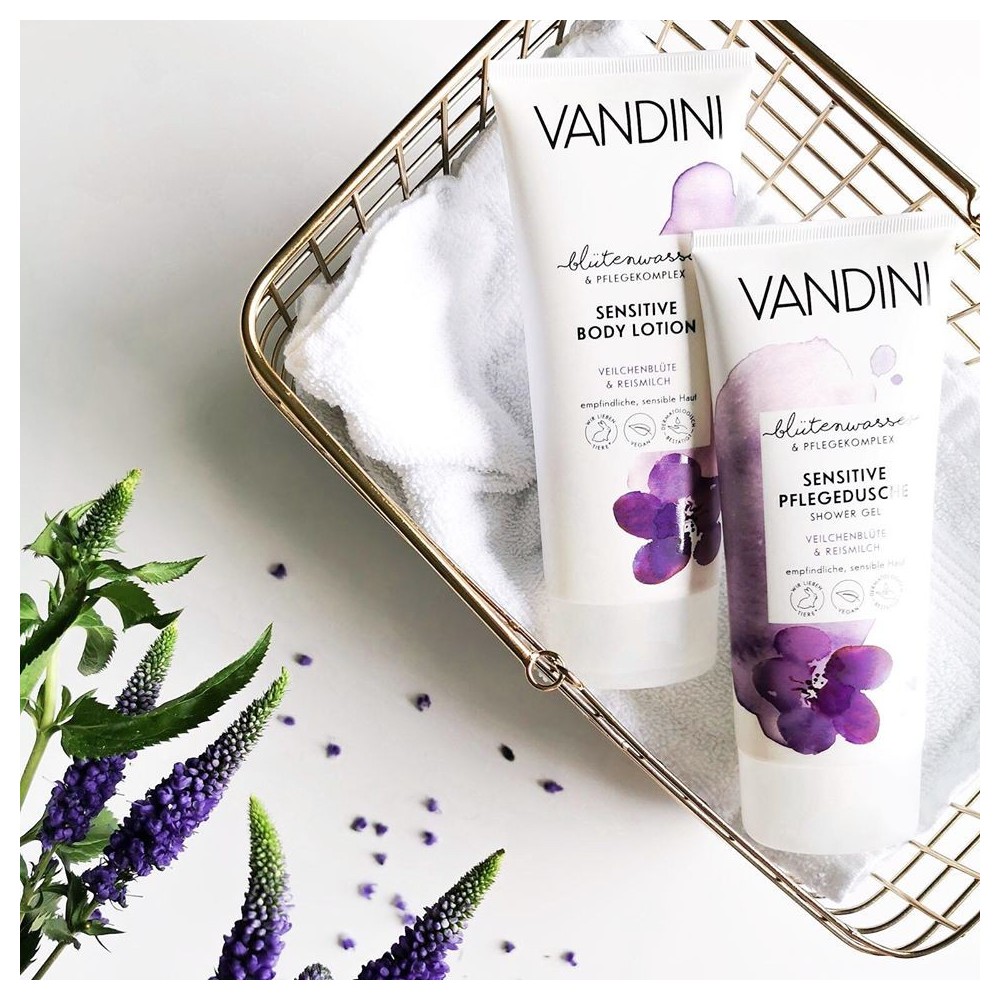 Vandini - SENSITIVE Jemný sprchový gel fialka a ryžové mléko pro citlivou pokožku 200 ml Aldo Vandini - 2